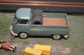 Slotcars66 VW Combie T1 pickup Grey 1/43rd Scale Diecast Model by Cararama 